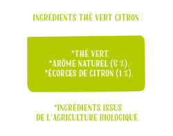 Ingrédients Thé Vert Citron