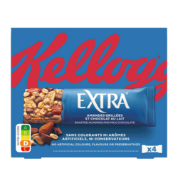 Barres Extra Amandes Chocolat au lait - 4x32g