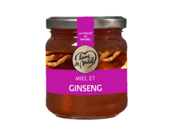 Miel et Ginseng pot verre 250g