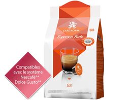 Capsules Café Royal Espresso Forte
*Cette marque est la propriété de tiers qui n’ont aucune relation avec Delica AG.