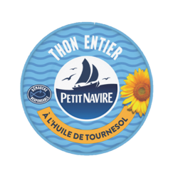 Thon entier à l'huile de tournesol 160g