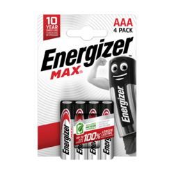 Energizer Max pack de 4 piles alcalines AAA