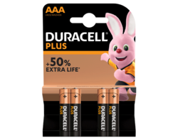 Duracell Plus AAA 4 piles 