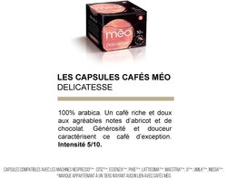 Capsules cafés Méo - Délicatesse