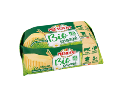 Président Beurre Bio moulé 250g demi-sel