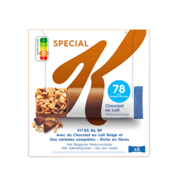 Barres Special K Chocolat au lait - 6x21,5g