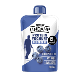 Lindahls Blueberry High Protein Yoghurt Pouch 150g