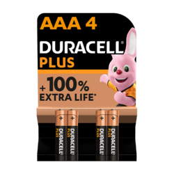 Duracell PLUS 100%  AAA X4