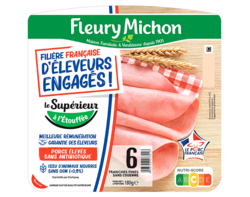 Jambon de porc Supérieur 6 tranches FFEE