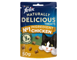 Naturally Delicious Chicken Cat Treats 50g