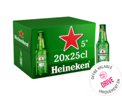 Heineken bière blonde 20x25cl 5°