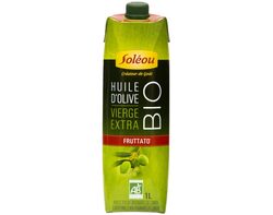 L’Huile d’Olive Biologique Fruttato en Tetra Prisma 1L Soléou