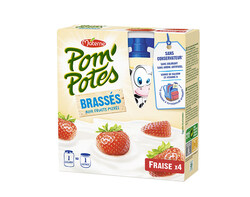 Pom’Potes® Brassés Fraise x4