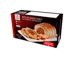 Rôti de dinde farci aux cèpes et aux bolets