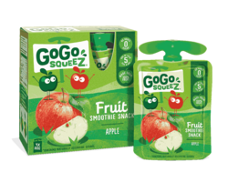 GoGo squeeZ Fruit Smoothie Snack Apple 4x90g