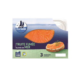 Truite fumée élevée en Mer