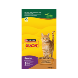 Senior Chicken, Turkey & Veg Dry Cat Food, 750g