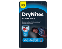 DryNites® 4-7 ans (17-30 kg) x16