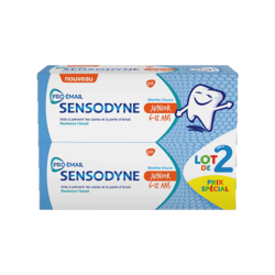 Sensodyne Dentifrice Junior 6-12 ans bitube 2x50ml