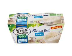 Riz au lait de brebis Bio nature 2x140g