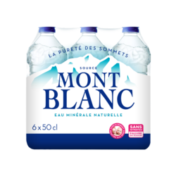 Eau minérale naturelle Mont Blanc - 6x0,5L