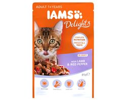 Chat Adulte Agneau & Poivrons Rouges en sauce