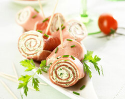 Petits roulés de jambon au Tartare®, voir la recette dans le détail de l’offre