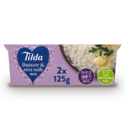 Tilda Pots Butter and Sea Salt Rice 250g