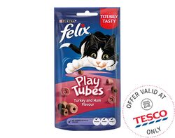 Play Tubes Cat Treats Turkey & Ham 50g