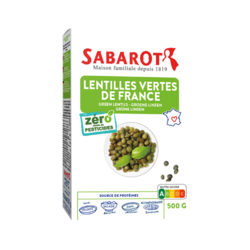 Lentilles vertes ZRP (zéro résidu de pesticides) - 500g