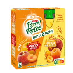 Pomme Abricot Pêche / Pomme Abricot Mirabelle 4x90g
