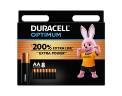 Duracell Optimum AA x8