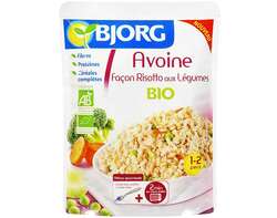 Bjorg Plat cuisiné en sachet Avoine façon Risotto aux Légumes 250g 