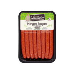Merguez véritables de bœuf longues x8 (640g)