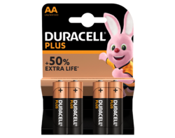 Duracell Plus AA 4 piles 