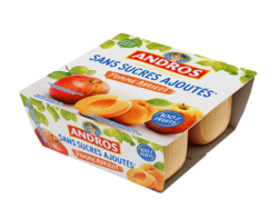 Sans Sucres Ajoutés* Pomme Abricot x4
