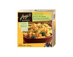 Gratin de pâtes, brocolis et cheddar