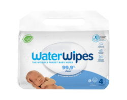 Waterwipes Lingettes Bébé Compostables 4x60