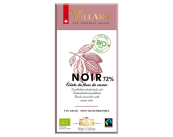Noir 72% Eclats de Fèves de Cacao BIO 80g
