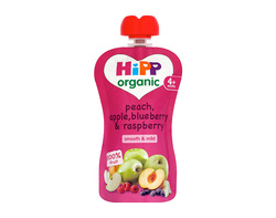 Peach, apple, blueberry & raspberry