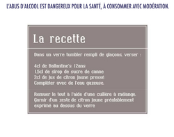 Découvrez le cocktail Ballantine’s 12 ans Collin’s 