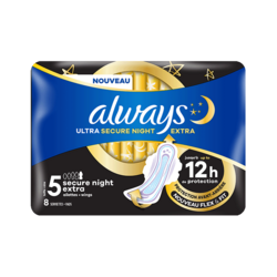 Always Ultra Serviettes Secure Night Extra