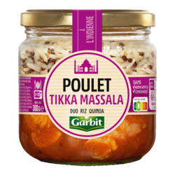 Poulet Tikka Massala, duo de riz et quinoa 