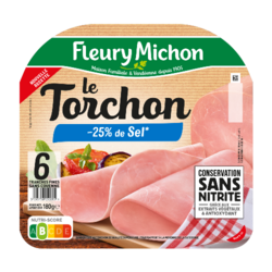 Le Torchon -25% de Sel Conservation sans Nitrite 6TR