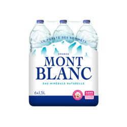 PACK EAU MINERALE NATURELLE MONT BLANC 6X1,5L