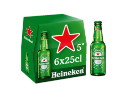 Heineken bière blonde 6x25cl 5°