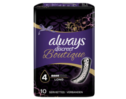Serviettes Always Discreet Boutique Long