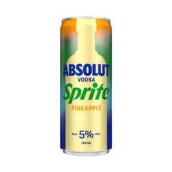 Absolut & Sprite Pineapple 250ml