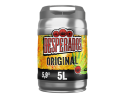 Desperados Original bière aromatisée tequila Fût 5L 5.9°