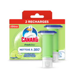 2 recharges Canard Fresh Disc Fraîcheur Citron Vert